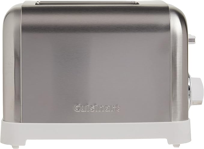 Cuisinart CPT-180WP1 4スライス メタルクラシックトースター、ホワイト/ステンレススチール