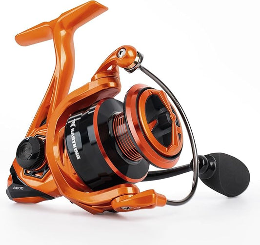 KastKing Lethal Blaze Spinning Fishing Reel, 17.6LBs Max Drag, 5.2:1 Gear Ratio, Ultra-Smooth Freshwater & Inshore Spinning Reel, CNC Aluminum Spool, Ideal for Bass & Trout Fishing
