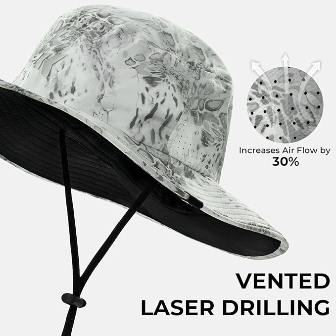 KastKing Sol Armis UPF 50 Boonie Hat - Sun Protection Hat, Fishing Hat, Beach & Hiking Hat, Paddling