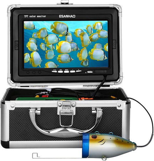モニター付き釣りカメラ アイスフィッシングカメラ 水中 1000TVL、30mケーブル 湖 カヤック ボート 海水釣り用