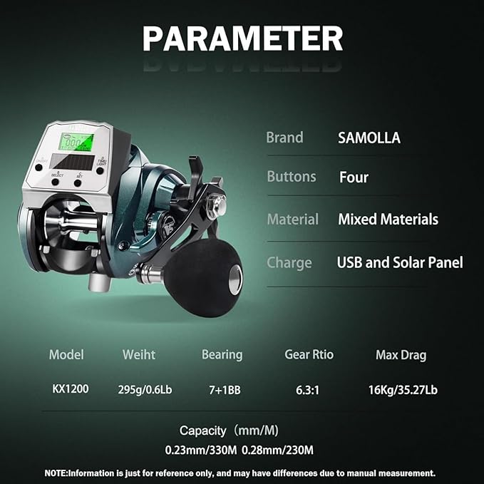 Digital Baitcasting Fishing Reel with LCD Display,8 oz Ultralight Electric Baitcaster Reel, 22-35 Lb Max Drag,6.3:1/7.2:1 Gear Ratio,Left/Right Handed,Compact Design for Freshwater & Saltwater