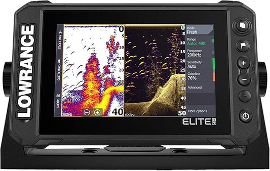 Lowrance Elite FS Fishfinder/Chartplotter, Available with and Without Transducer