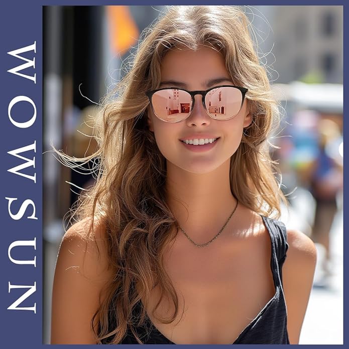 WOWSUN Retro Polarized Sunglasses Womens 2026 Trendy Round Classic Glasses