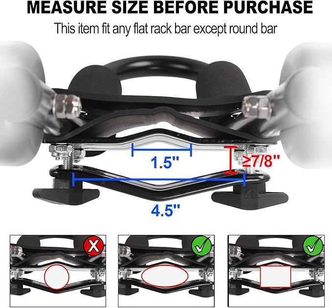 Folding Kayak Roof Rack for Car Holds 2 Kayaks - Kayak J Bar for Canoe, Surf Board, SUP - J Kayak Carrier Mount on Rooftop Crossbar with 4 Tie Down Straps, Fits SUVs, Trucks, Jeeps