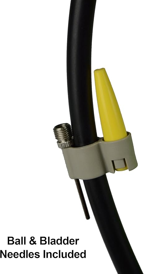 AerGun X-1000 Bike Pump – Unique AerTight Pump Head for Easiest use with Both Presta and Schrader Bicycle Pump Valves – Pressure Gauge – 160 PSI