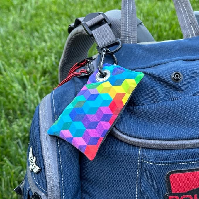 HYZER HOUND DISCS Disc Golf Chalk Bag | Dry Your Hands in the Heat of Summer | Attaches to Bag with a Carabiner | Improve Your Hand Grip for Consistency | Essential Disc Golf Accessories | Chalk