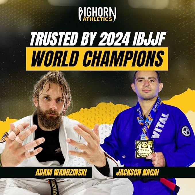 Bighorn Athletics Jiu Jitsu Finger Tape, Rock Climbing Tape | Multipurpose for Sports & Injuries: MMA, Volleyball, Football, Basketball, Tennis, Golf, Hands & Toes, 0.5-Inch x 45-feet, 8-Rolls, Nude