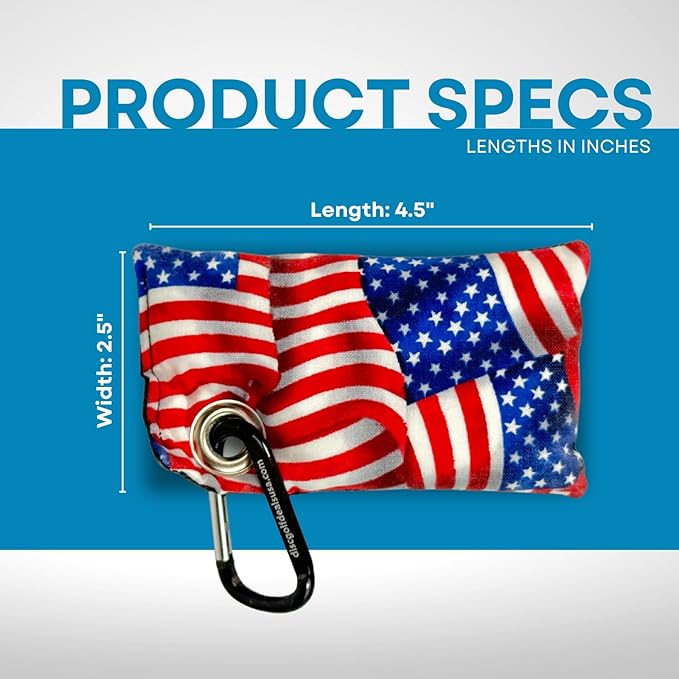HYZER HOUND DISCS Disc Golf Chalk Bag | Dry Your Hands in the Heat of Summer | Attaches to Bag with a Carabiner | Improve Your Hand Grip for Consistency | Essential Disc Golf Accessories | Chalk