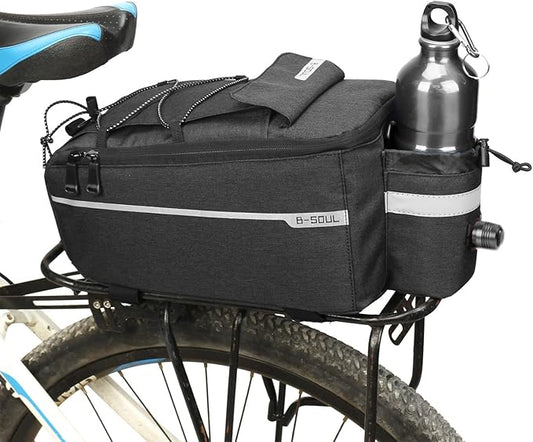 Bike Bag Back Rack Bag Waterproof Bicycle Panniers Carrier Cooler Big Capacity With Bottle Bag For Rear Rack