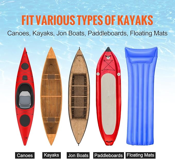 Heavy Duty Kayak Cart, Foldable Canoe Trolley Cart with 12'' Tires, Adjustable Width 6.69"-17.32",350 Lb Weight Capacity Kayak Trolley for Kayaks Canoes Paddleboards Float Mats Jon Boats
