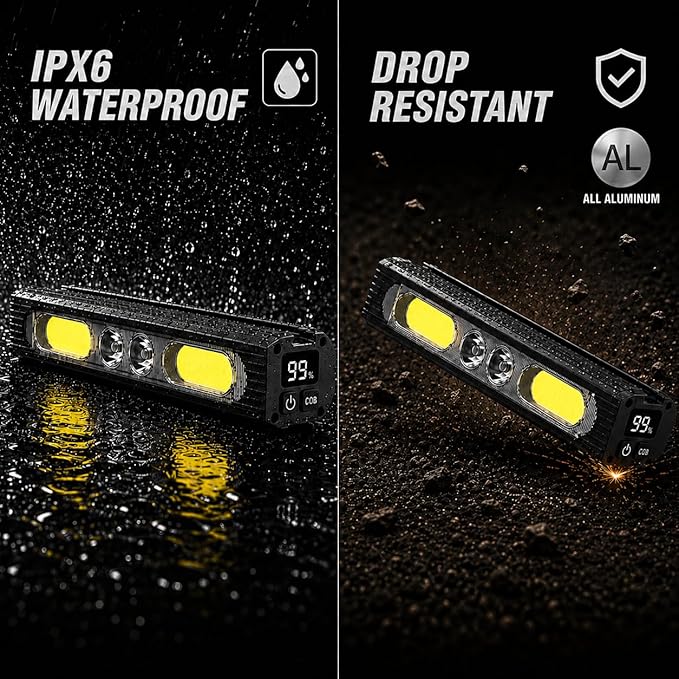 Bike Lights for Night Riding,1200 Lumens High&Low Beam Front Light, OLED Display USB-C Rechargeable Bicycle Lights,IPX6 Waterproof Ebike Headlight with Tail Light for MTB,Off-Road,City Riding