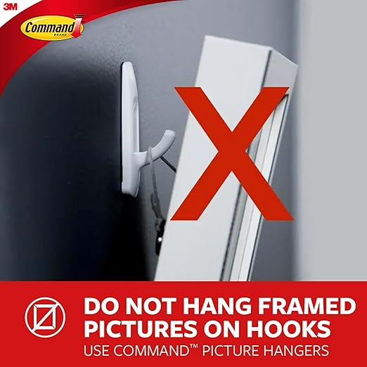 Command Outdoor Medium Clear Wall Hook, 5 Hooks and 6 Strips, Damage-Free Hanging Wall Hook for Hanging Outdoor Wall Decor with Weather Resistant Strips, Holds up to 2 lb