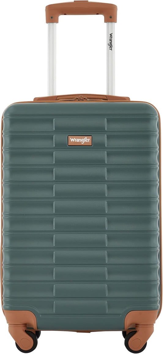 Wrangler 22" Outrider Hardside Carry-On Luggage, Dark Forest