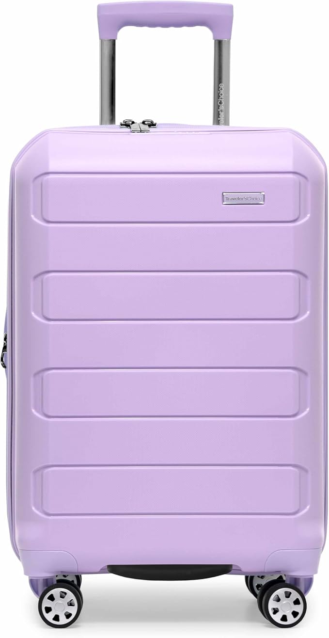 Traveler's Choice Pagosa ハードシェル 拡張可能スピナー荷物 ラベンダー 2点セット (22/26)