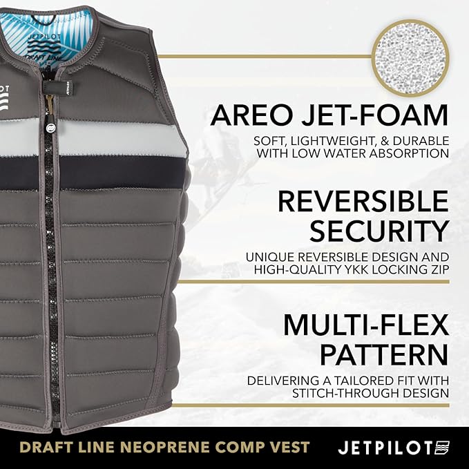 Jetpilot Lifejacket Draftline Neoprene. Reversible Multiuse Comp Lifevest PFD