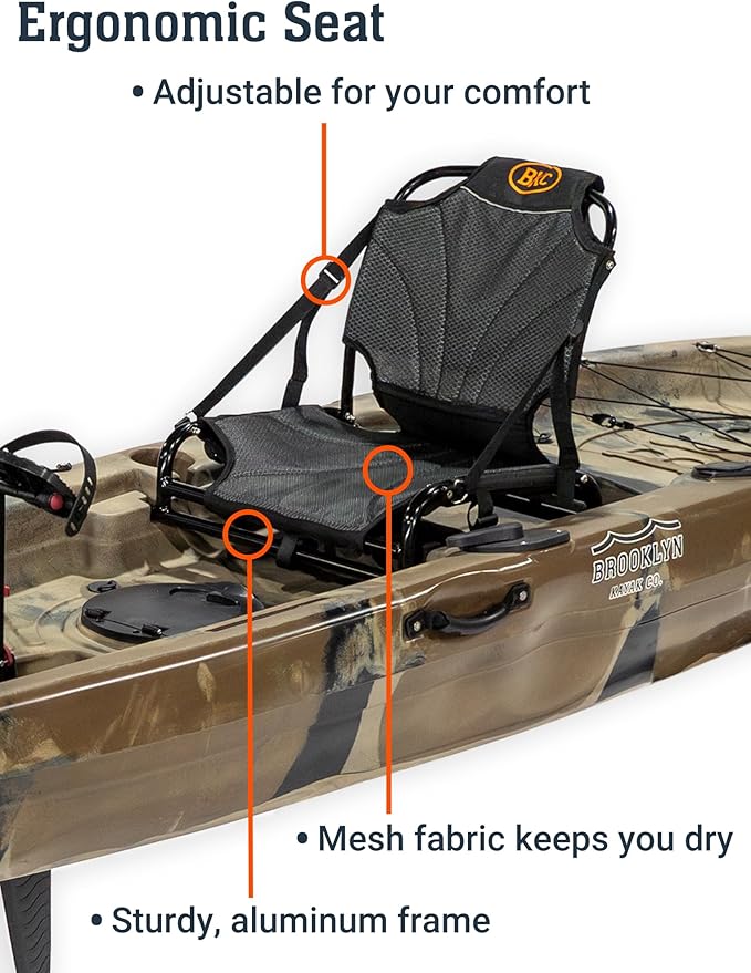 Brooklyn 12.0 Pro Single Pedal Kayak by BKC