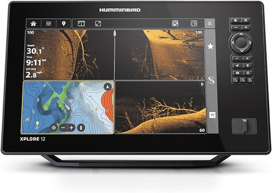 Humminbird XPLORE Series GPS Fish Finder MEGA Side Imaging+ & HD Touchscreen Display