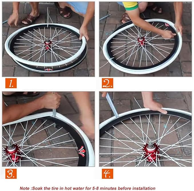 12 Inch Solid Tire for Kid Bike Folding Bike Electric Bike Anti Stab Explosion-Proof Airless Tires Tubeless Tyre 12x1/2x2 1/4 12x1.5