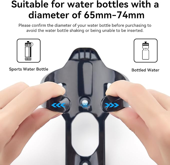 for Airtag Bike Water Bottle Holder, Waterproof for AirTag Mount Hidden GPS Tracker Anti-Theft, Bicycle Bottle Cages with Safety Screw Tool, Universal Drink Cup Holder for Road MTB Bikes