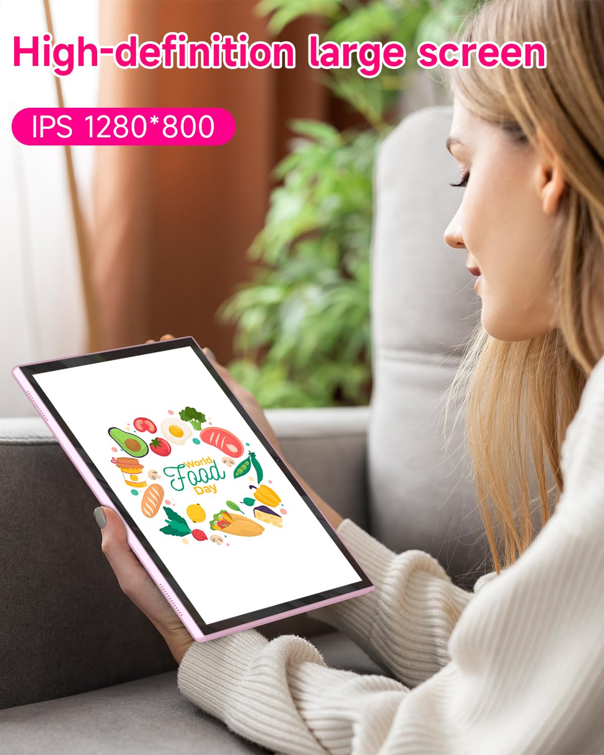 ZZB 10 inch Tablet Android 15 Tablet PC, 10.1" Android Tablets DDR4 8GB RAM 32GB ROM 2MP+8MP Dual Camera 5G WiFi-6 BT Support 1TB Expand 10 in IPS 6000mAh Battery Powerful Performance Tablets (Gray)