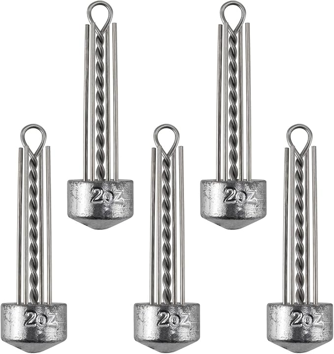 Dr.Fish 5 Pack Spider Surf Fishing Weight Sputnik Sinker 1oz-8oz Saltwater Beach Casting Sea Bottom Holder