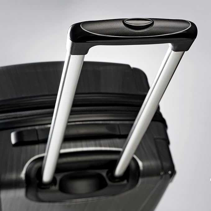 Samsonite Winfield 2 ハードサイド 拡張可能 スピナーホイール付きスーツケース、チャコール、24インチ（受託手荷物Mサイズ）