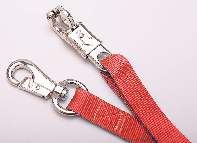 Adjustable Trailer Tie （2 Pack）-Horse Trailer Nylon Strap Tie，Adjusted from 25 to 37”
