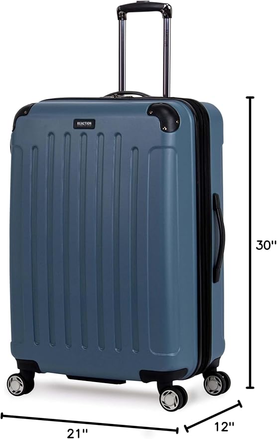 Kenneth Cole REACTION Renegade Luggage 拡張可能 8輪スピナー 軽量 ハードサイド スーツケース、グラナイトブルー、28インチ預け入れ