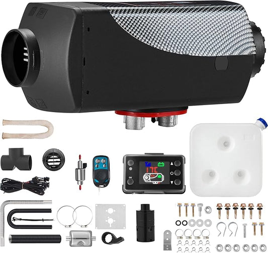 VEVOR 8KW Diesel Air Heater with Muffler, 12V with Remote Control and LCD Switch for Vehicles, Trucks, Motorhomes, Boats, and Buses