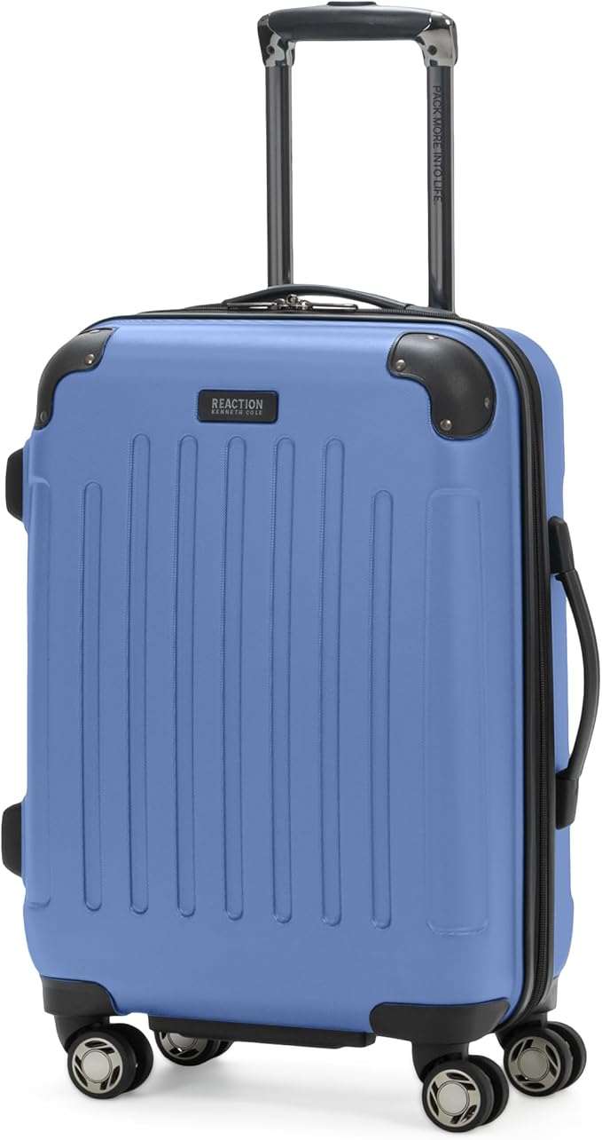 Kenneth Cole REACTION Renegade Luggage 拡張可能 8輪スピナー軽量ハードサイドスーツケース、ペリウィンクルブルー、20インチ機内持ち込み