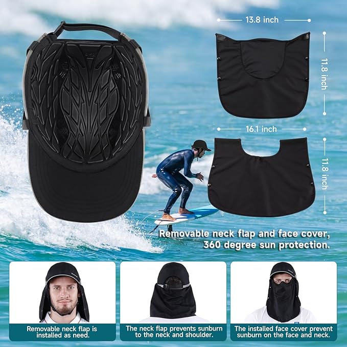 Tontron Wasumer Watersports Cap | Kayaking Bump Cap|Surfing Hat | Low Profile Helmet