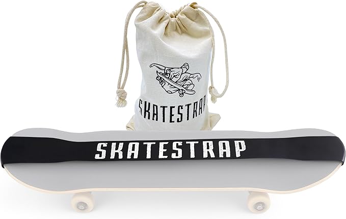 Skatestrap - Improves Board Control, mimicks Binding Systems Used in All Board Sports - More Fun on Your Skateboard - Snowboarding at The Skate Park - Great Gift - Improve Skills at Wakeboarding