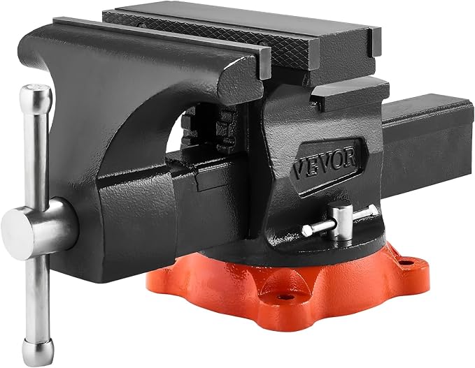 VEVOR Bench Vise 8 Inch Jaw Width Multipurpose with 360-Degree Swivel Base