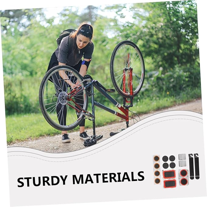Tubeless Tire Repair Kit 52pcs Bike Tube Repair Patch Kit Tire Lever Bicycle Patch for Road Bikes