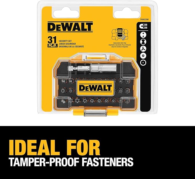 DEWALT Security Screwdriving Set,31-Piece (DWAX200),(Pack of 5)