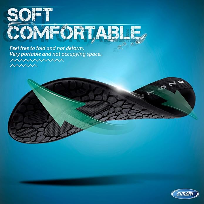 SIMARI Water Shoes Women Men Aqua Socks Beach Barefoot Quick Drying Aqua Aerobics Swim Pool Non Slip Outdoor Travel Essentials Surf River Lake Snorkeling Kayak Yoga Adult Youth