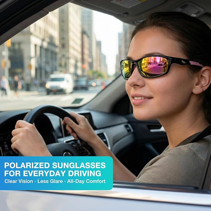 RIVBOS Sunglasses for Men Women Polarized UV Protection Sports Fishing Driving Shades Cycling RB833