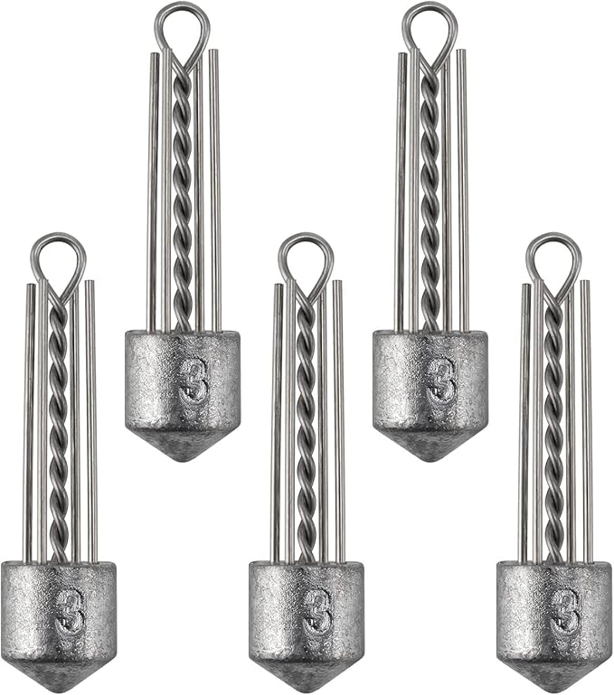 Dr.Fish 5 Pack Spider Surf Fishing Weight Sputnik Sinker 1oz-8oz Saltwater Beach Casting Sea Bottom Holder