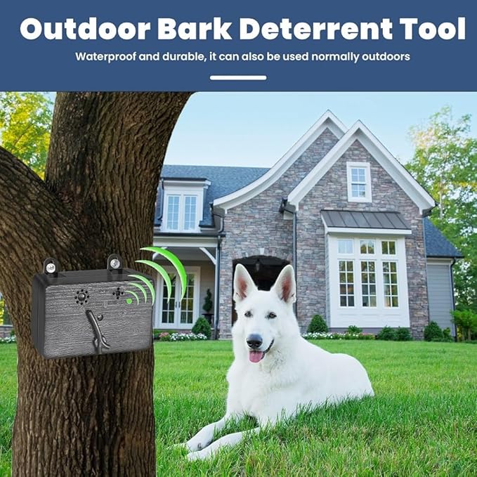Anti Barking Devices，Anti Barking Device for Dogs Long Range 50ft (270°)，3 Modes Ultrasonic Bark Box，Dog Barking Deterrent Devices，Bark Box，Barking Control Devices for Dog Training in Outdoor/Indoor