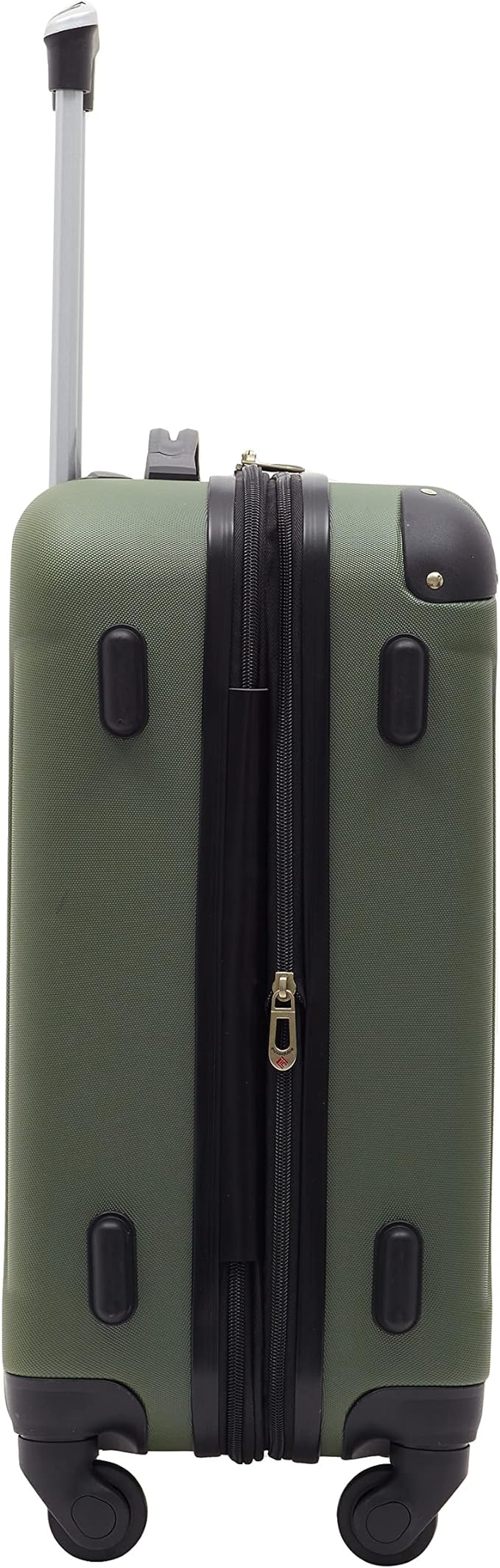 Travelers Club Chicago Hardside Expandable Spinner Luggage, Thyme Green, 22" Carry-On