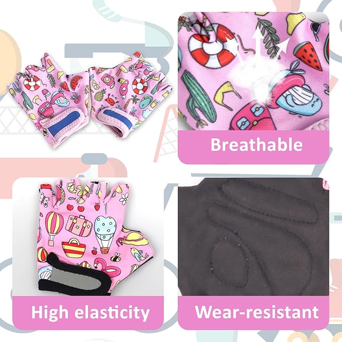 Kids Soft Knee and Elbow Pads, Children Protective Gear, Suitable for Boys and Girls Bike Ski Roller Skateboard
