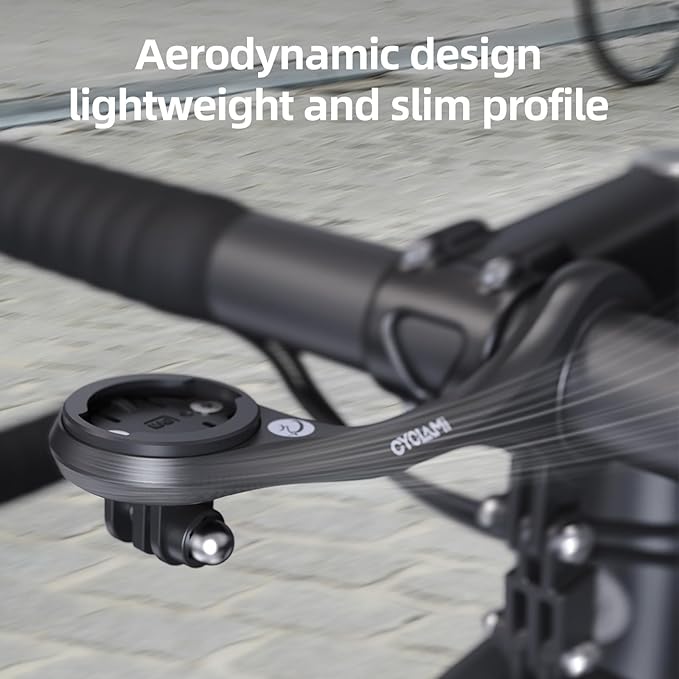 Out Front Mount Compatible with Garmin Edge GPS Bike Computer, XOSS G/G+, iGPSPORT Bike Light & Gopro Cycling Handlebar 25.4mm 31.8mm(M6)