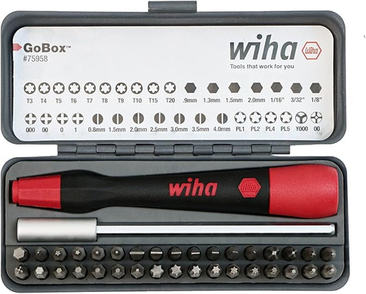 Wiha 75958 Piece GoBox Precision Micro Bit Set