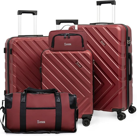 Luggage Sets 5 Piece,Suitcases with Wheels, Hard Case Luggage with Detachable Spinner Wheels,Carry On Luggage Set (5 Piece Sets (20"/24"/28"/DB/TB))