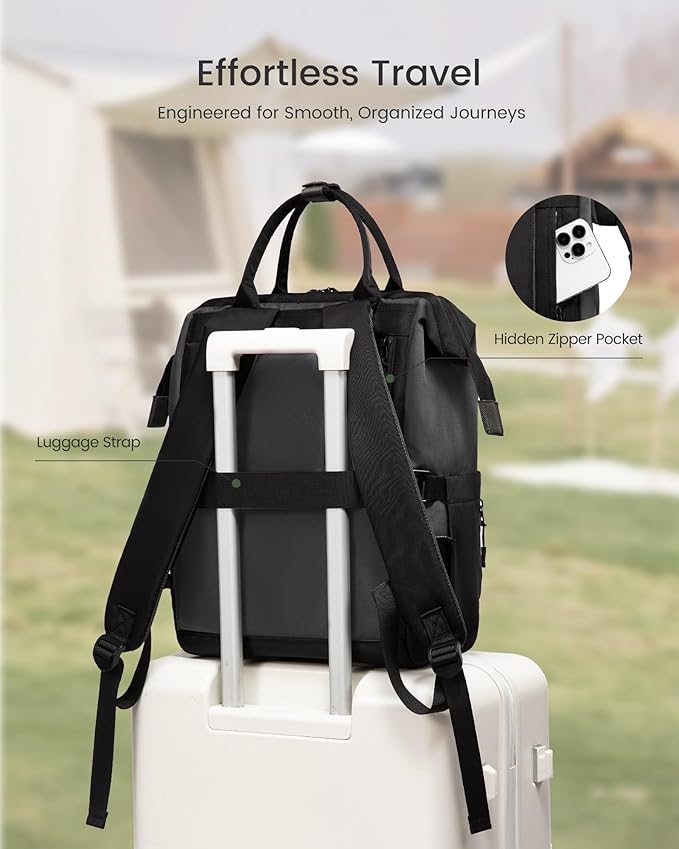 LOVEVOOK Laptop Backpack for Women, 17 Inch Travel Backpack for Work College Business, Water Resistant Teacher Nurse Bag with Large Capacity, School Bookbag Bags Cute Daypack for Woman Girls