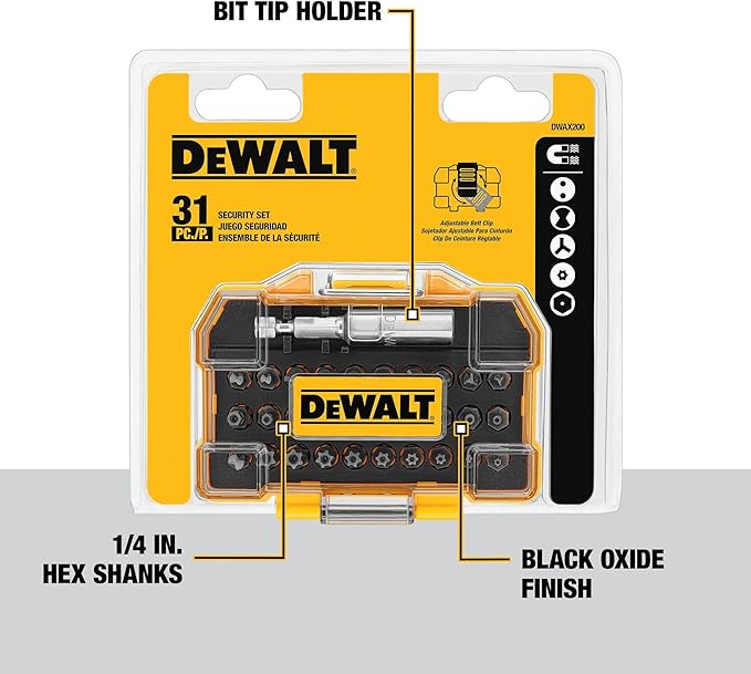 DEWALT Security Screwdriving Set, 31-Piece (DWAX200)