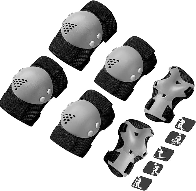 Kids Youth Knee Pads Elbow Pads for Roller Skates, Cycling, BMX Bike, Skateboard, Inline Skating, Scooter Riding Sports