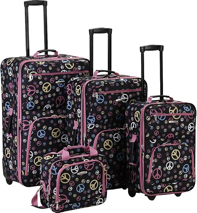 Rockland Fashion ソフトサイドアップライト荷物セット、伸縮式ハンドル、ピース、4点セット (14/19/24/28)