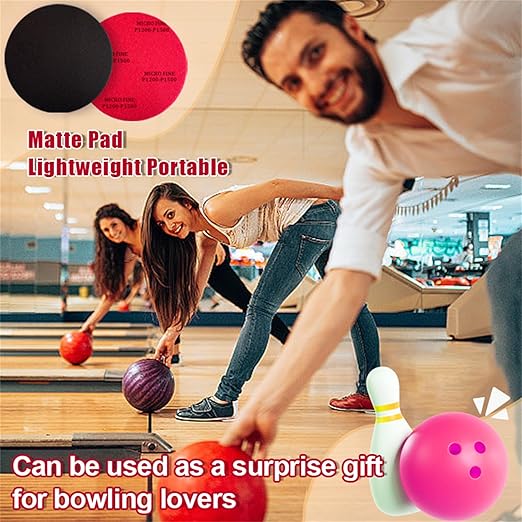 12 PCS Bowling Sanding Pads, Bowling Ball Sanding Sand Pads Polishing Cleaning Kit, Grit 400, 500~600, 800~1000, 1200~1500, 2000, 2500, 3000, 5000, Bowling Ball Resurfacing Polishing Kit
