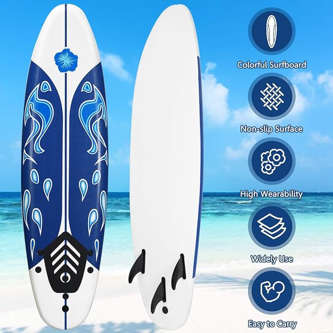 GiantexHawaiiSurfboard-Red